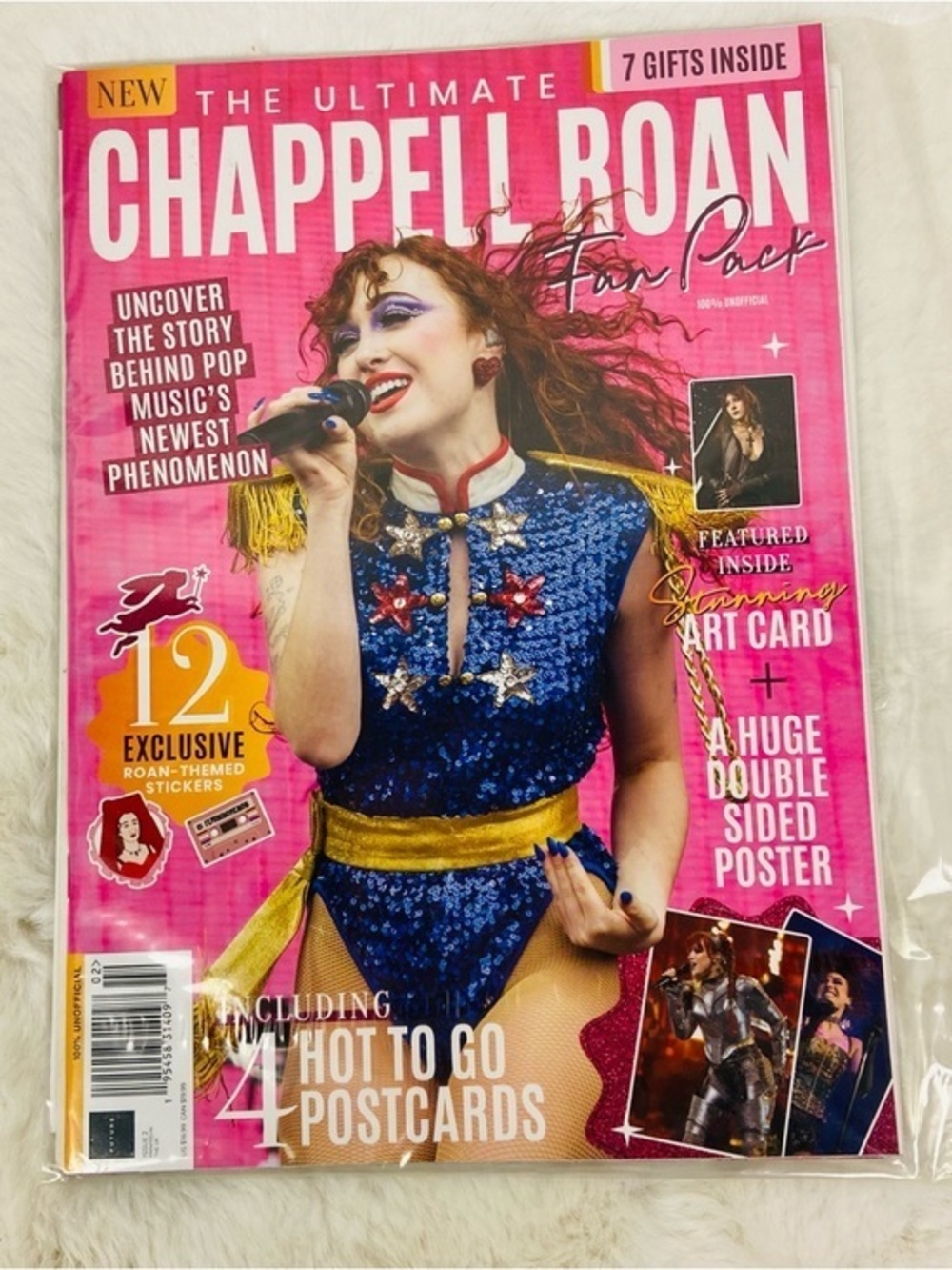 New CHAPPELL ROAN the ultimate Fan Pack Magazine with 12 stickers & poster
